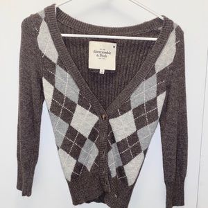 abercrombie and fitch button up sweater